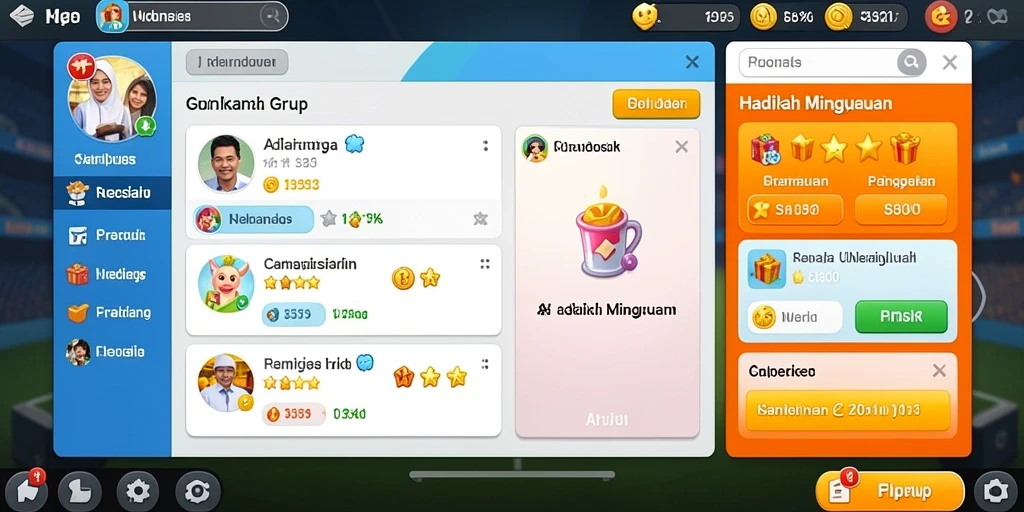 Tampilan awal game yang menarik dengan karakter utama.