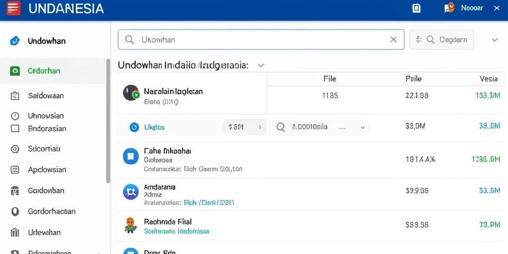 Screenshot dari antarmuka pengguna yang menarik.