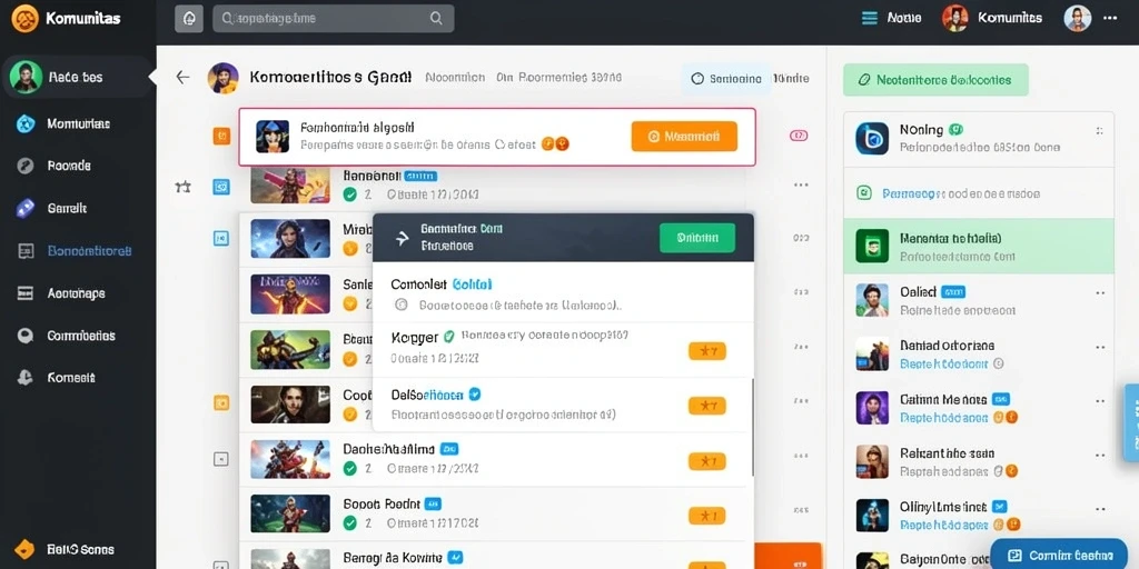 Tampilan utama aplikasi dengan menu navigasi yang intuitif.