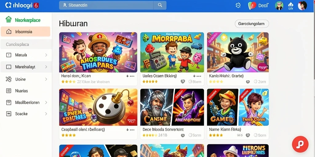 Tampilan menu utama yang menarik dan intuitif.