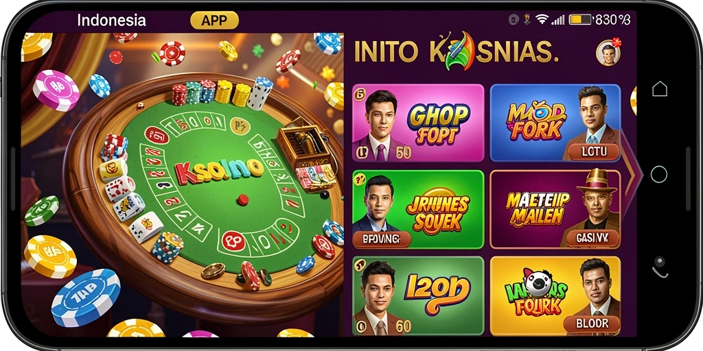 Tampilan layar permainan dengan efek visual menawan.