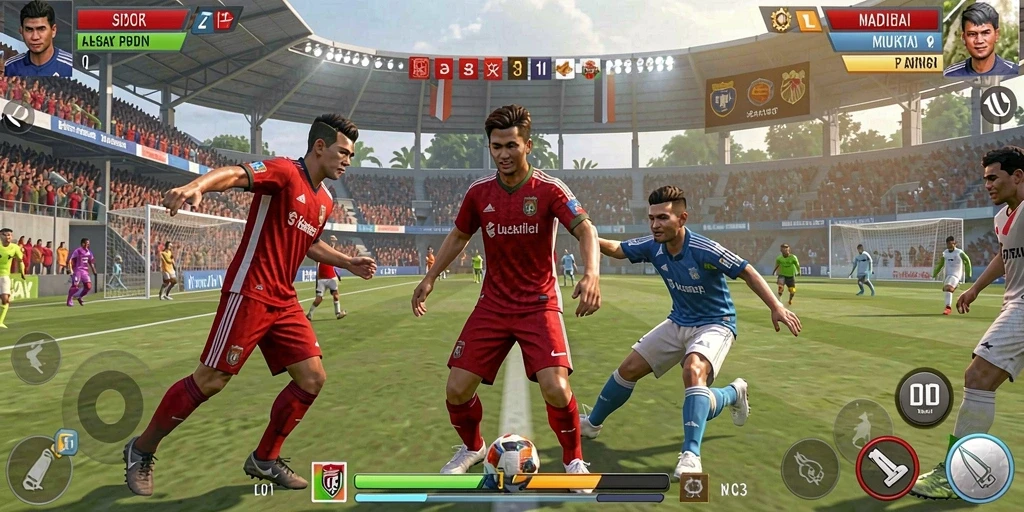 Tampilan permainan yang menarik dan colorful.