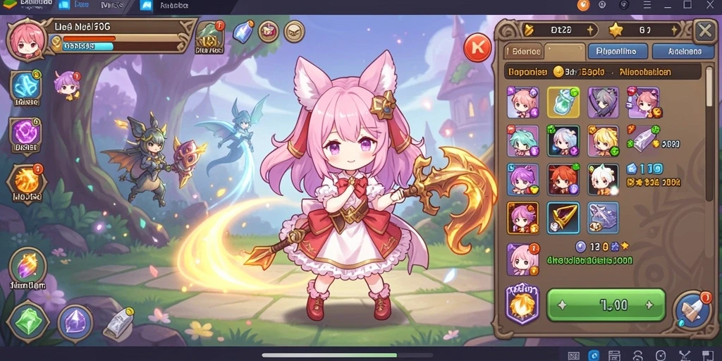 Tampilan awal game yang menarik dan interaktif.
