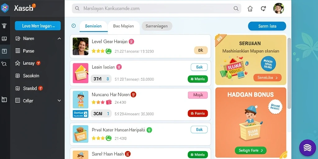 Tampilan antarmuka UANG77 yang menarik dan user-friendly.