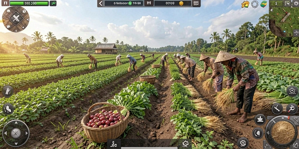 Menggambarkan tampilan awal game VC55 yang menarik.
