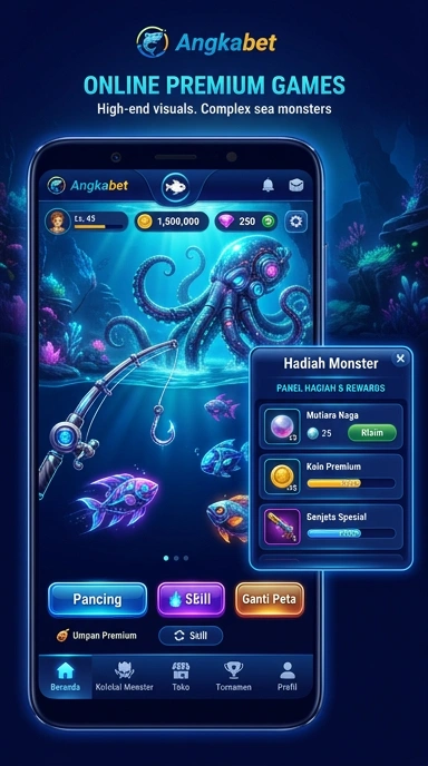 Cuplikan layar menu unduhan angkabet untuk perangkat Android